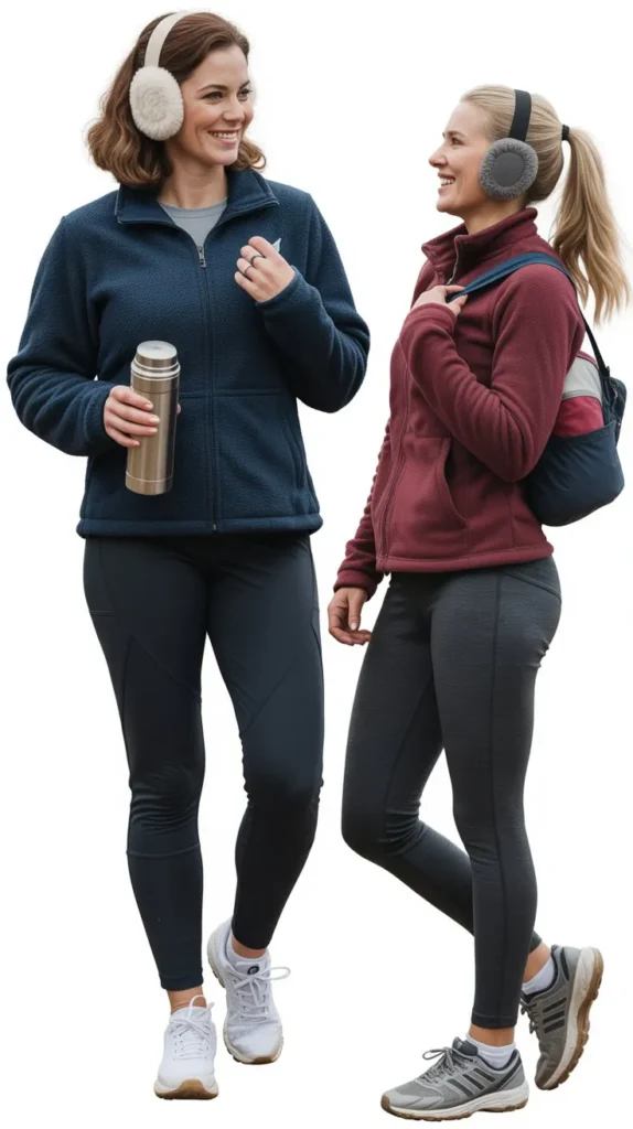 Fleece Jacket with Yoga Pants