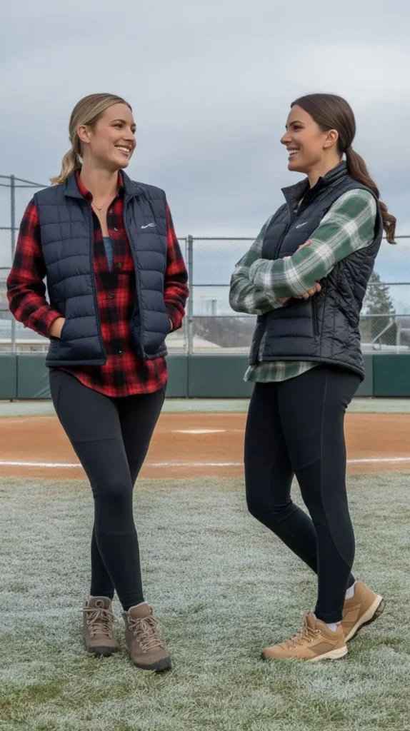 Flannel Shirt with Quilted Vest