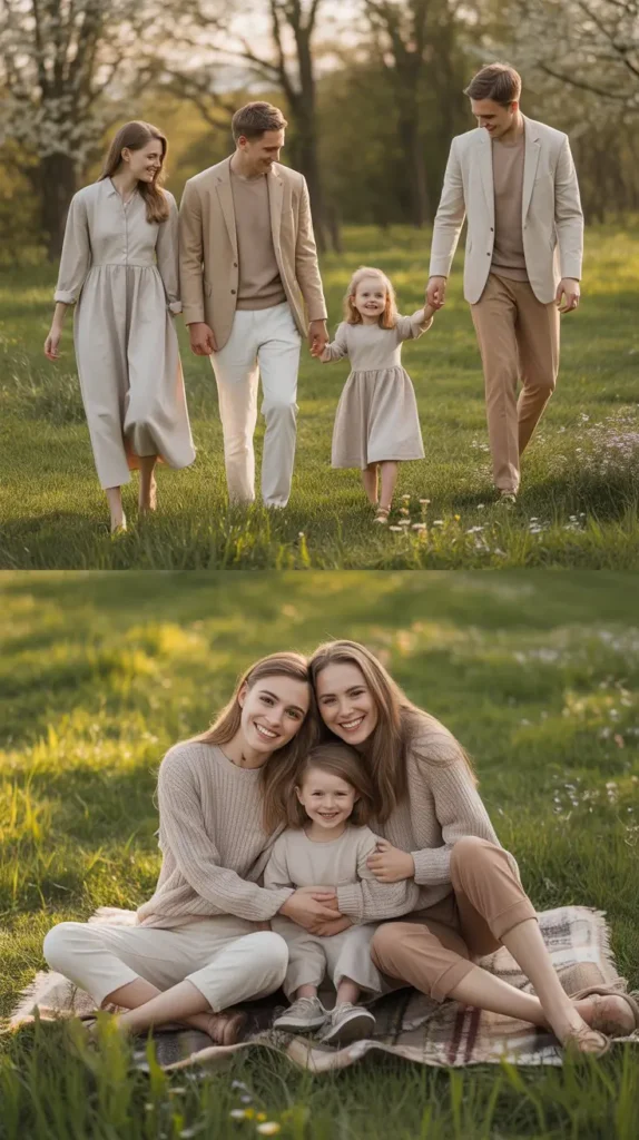 Beige and Cream Monochrome Outfits