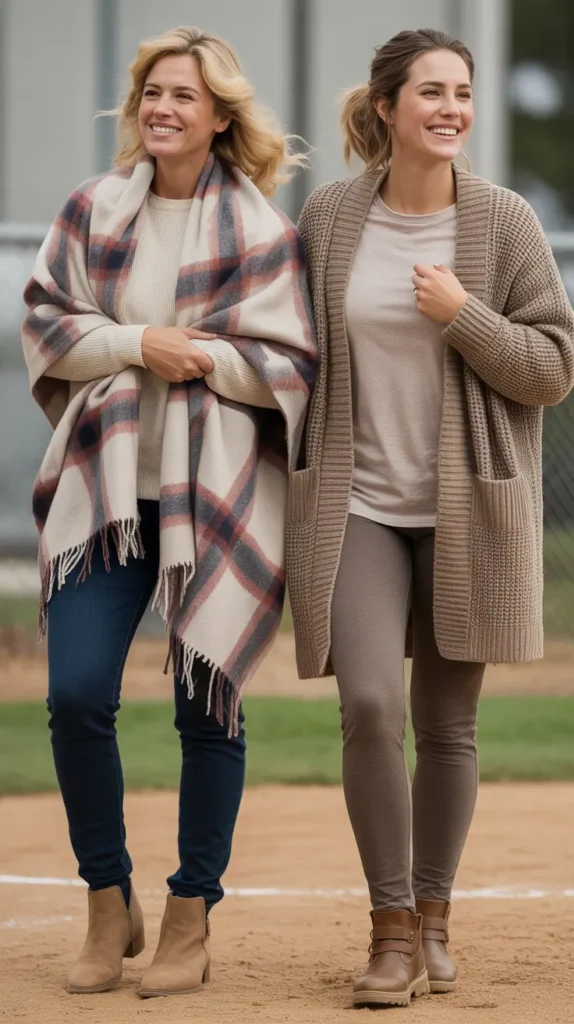  Blanket Scarf with Casual Layers