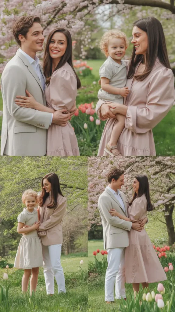 Soft Blush Pink Family Outfit Theme