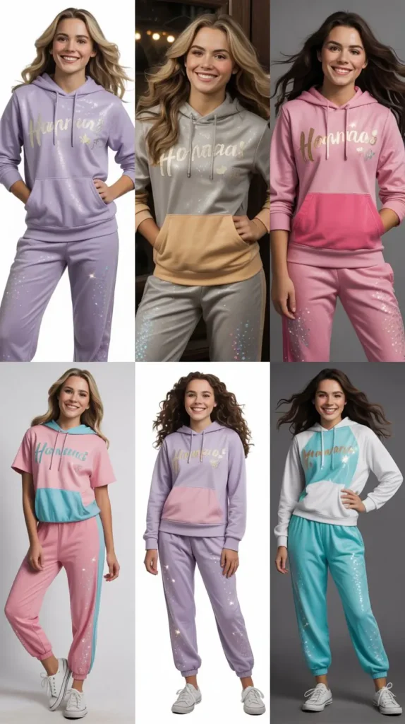 Glitter Hoodie With Joggers