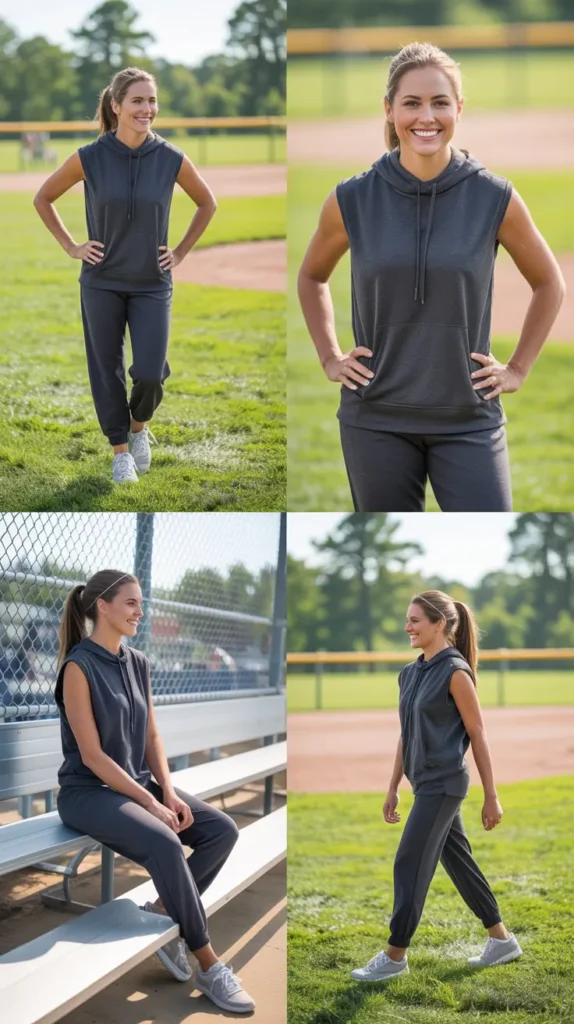 Sleeveless Hoodie with Joggers