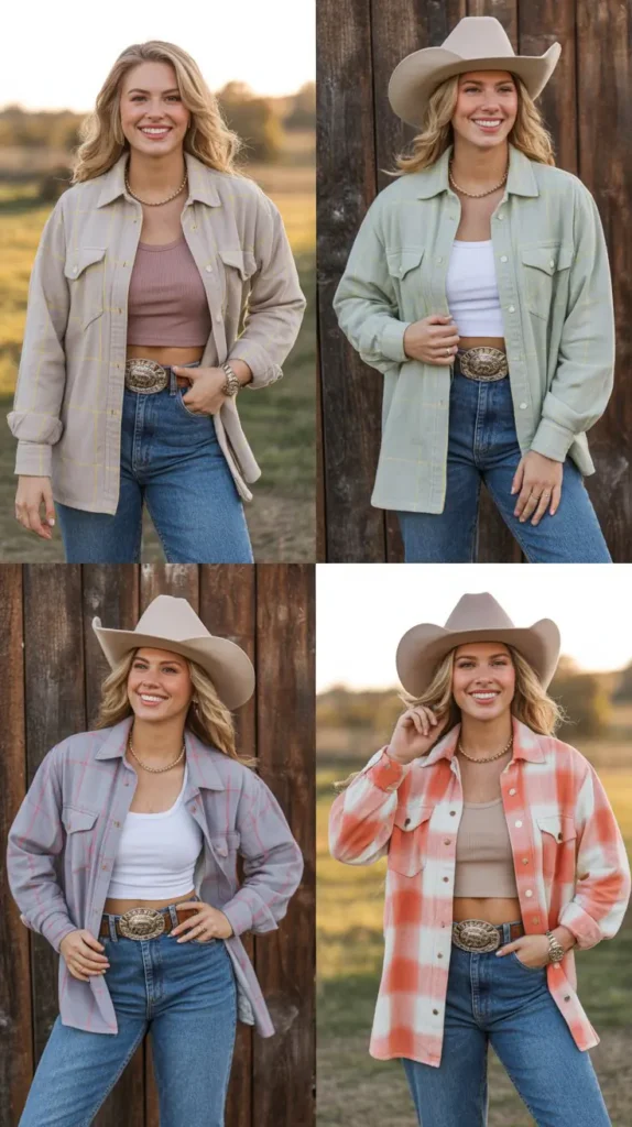 Flannel Shirt Layer Look
