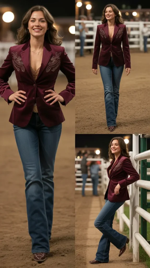 Velvet Western Night Outfit