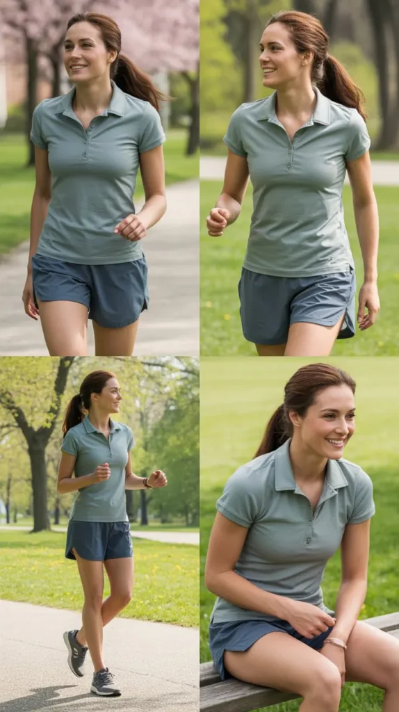 Polo Shirt with Sport Shorts