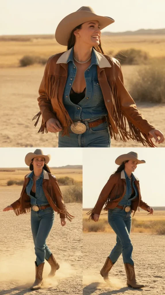  Fringe Jacket Festival Rodeo Outfit