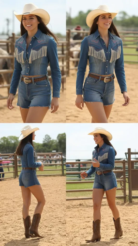 Western Romper Outfit