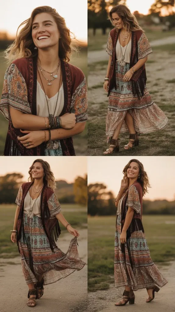 Boho Maxi Dress Look