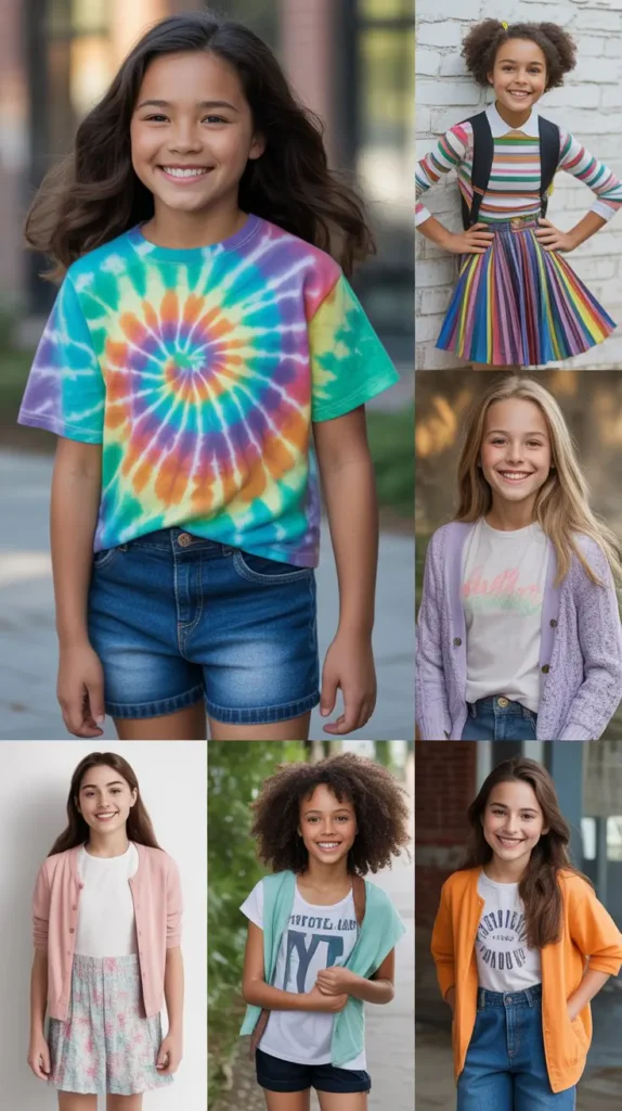 Tie-Dye Tee and Denim Shorts