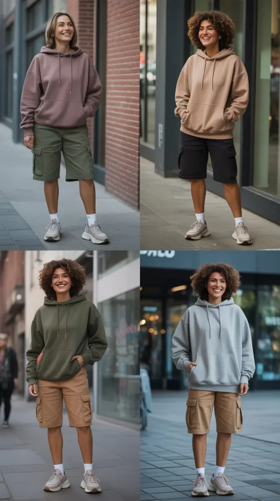 Hoodie With Cargo Shorts