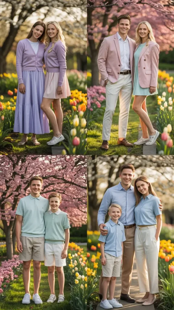 Pastel Matching Family Sets