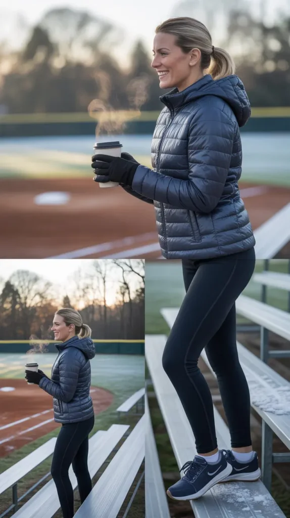 Classic Puffer Jacket with Leggings
