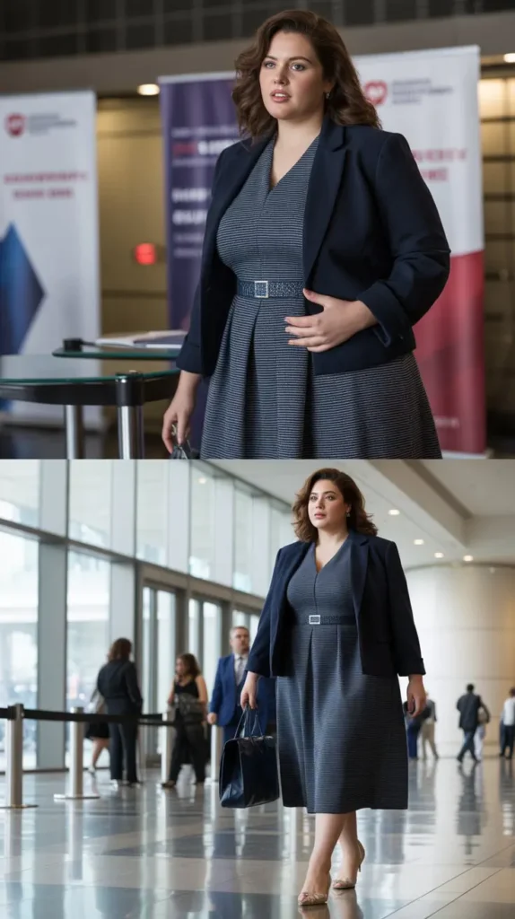 Midi Dress with Belted Waist