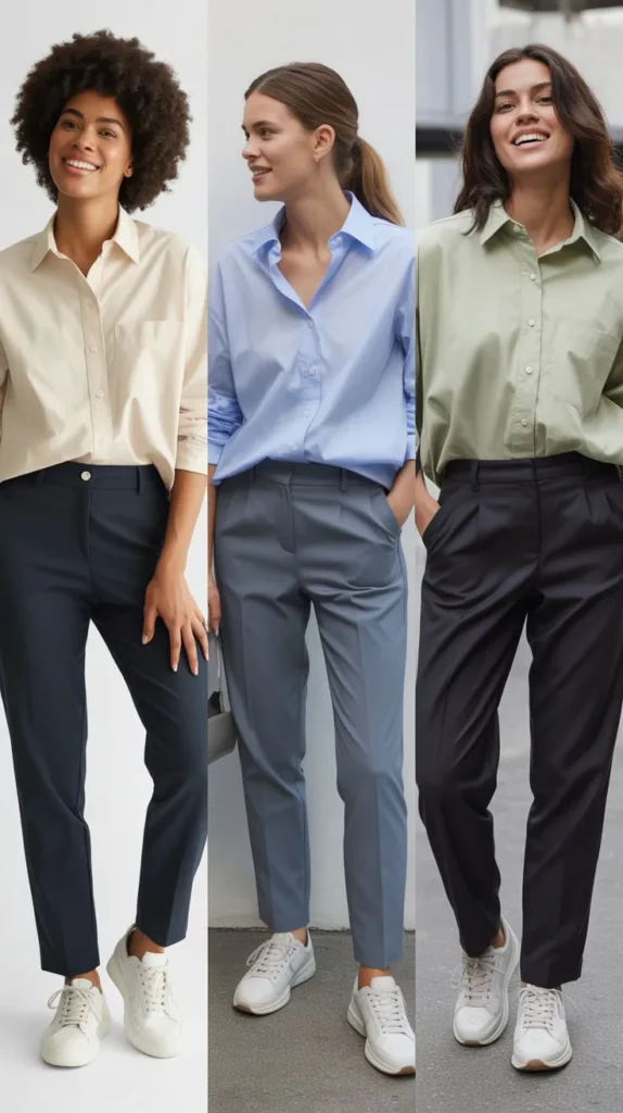Oversized Shirt with Slim Pants