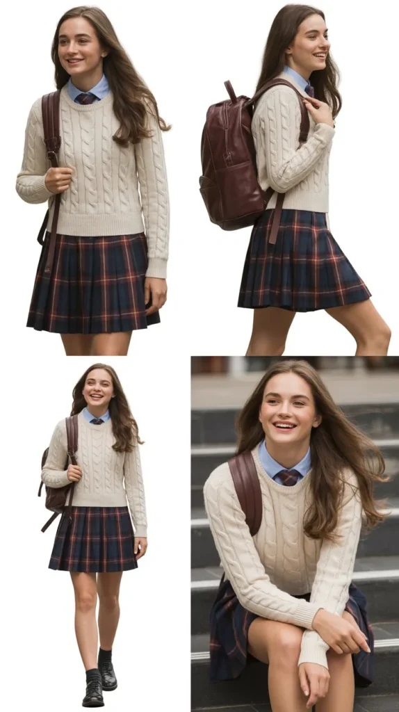 School Girl Chic Look