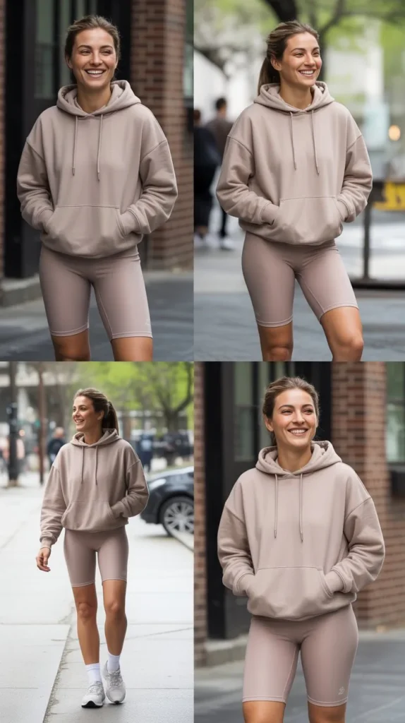  Hoodie with Cycling Shorts