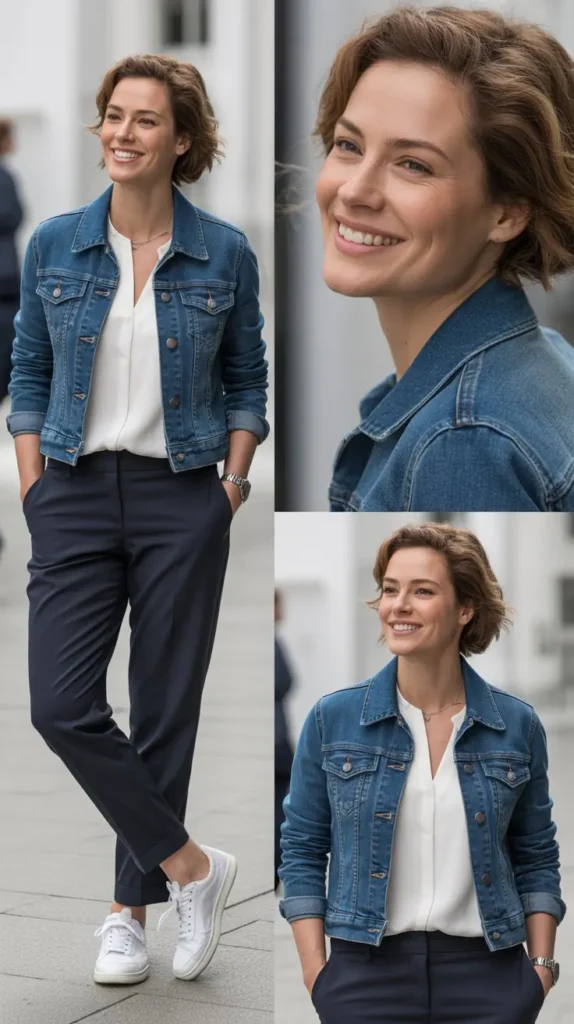 Denim Jacket Layered Outfit