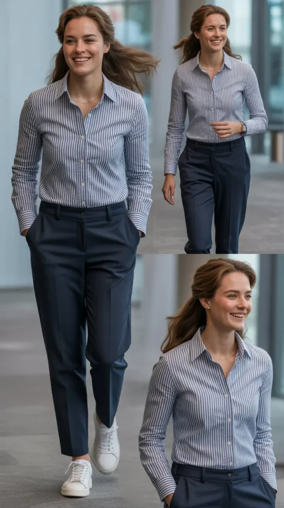  Striped Shirt Professional Look