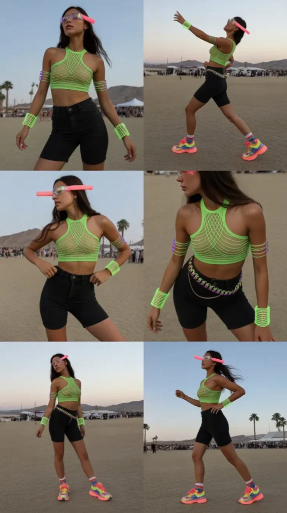 Neon Rave Inspired Outfit