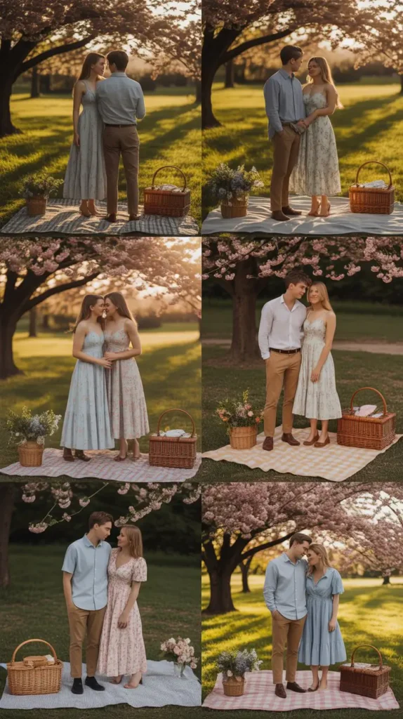 Cute Picnic Date Outfits for Spring Photoshoots