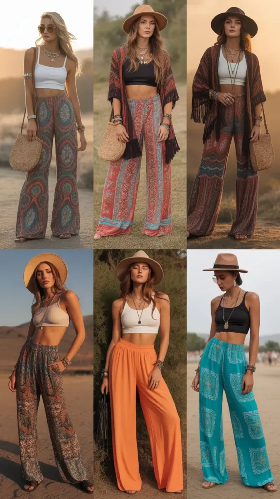 Bohemian Printed Palazzo Pants