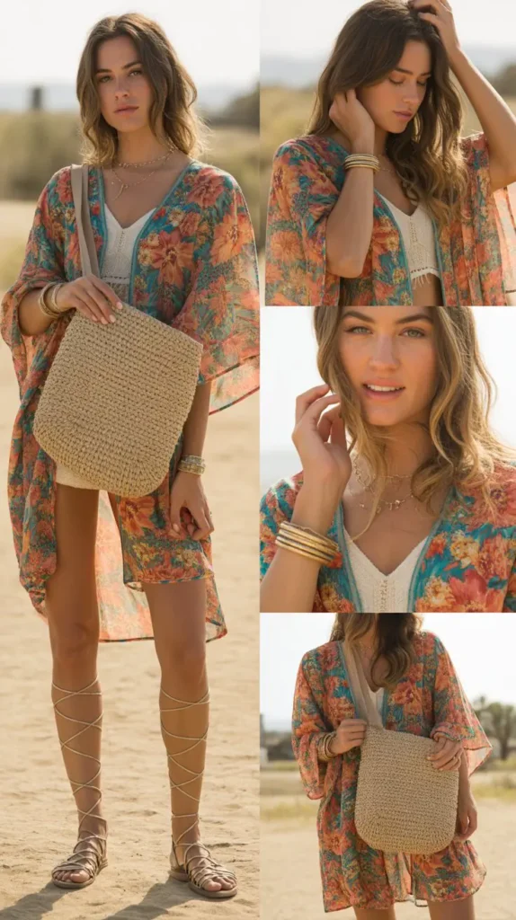 Floral Kimono Outfit