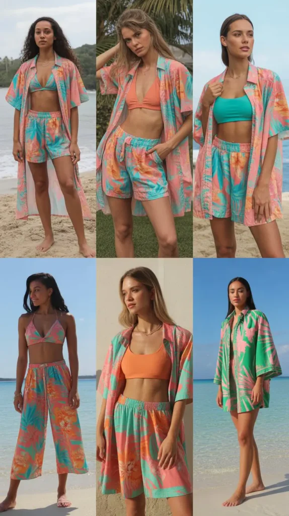 Tropical Print Matching Sets