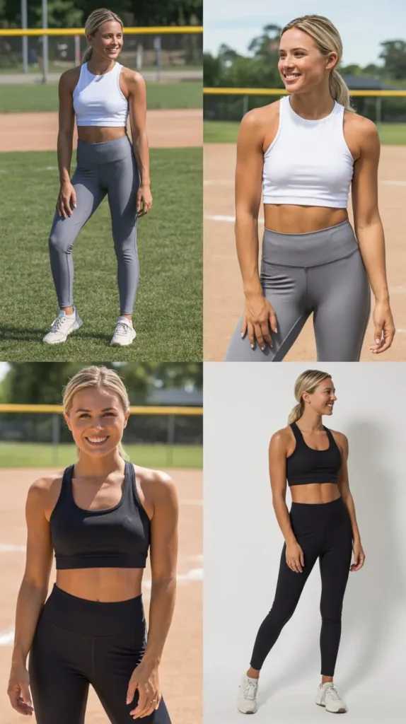 Sleeveless Crop Top with High-Waist Leggings