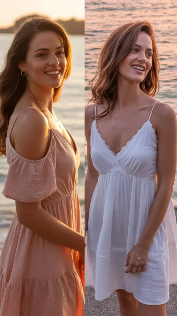 Off-Shoulder Dresses for Romantic Vacations