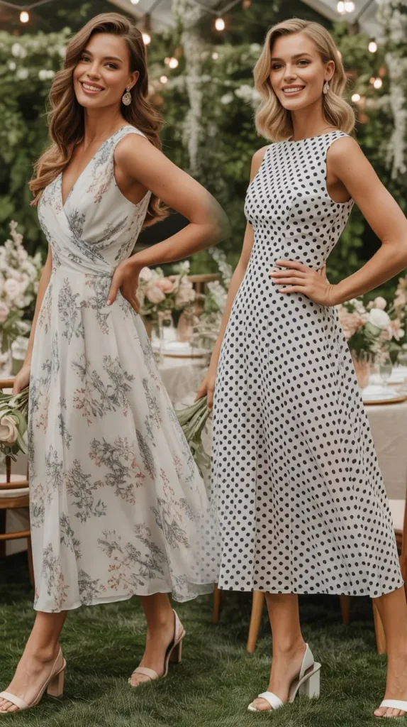 Printed Midi Dress Styles