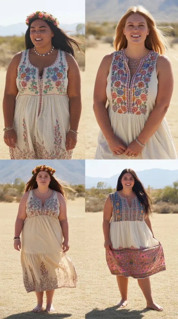 Embroidered Festival Dress