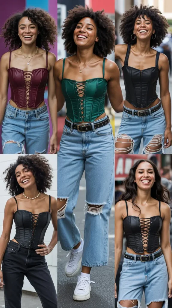 Corset Top And Jeans Outfit
