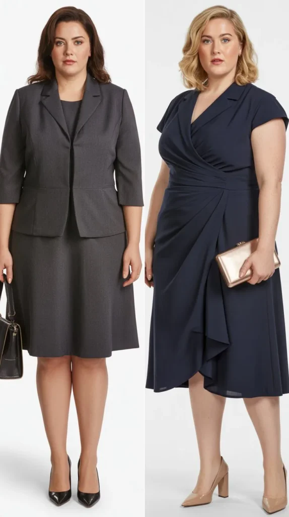  Structured Dress with Minimal Accessories