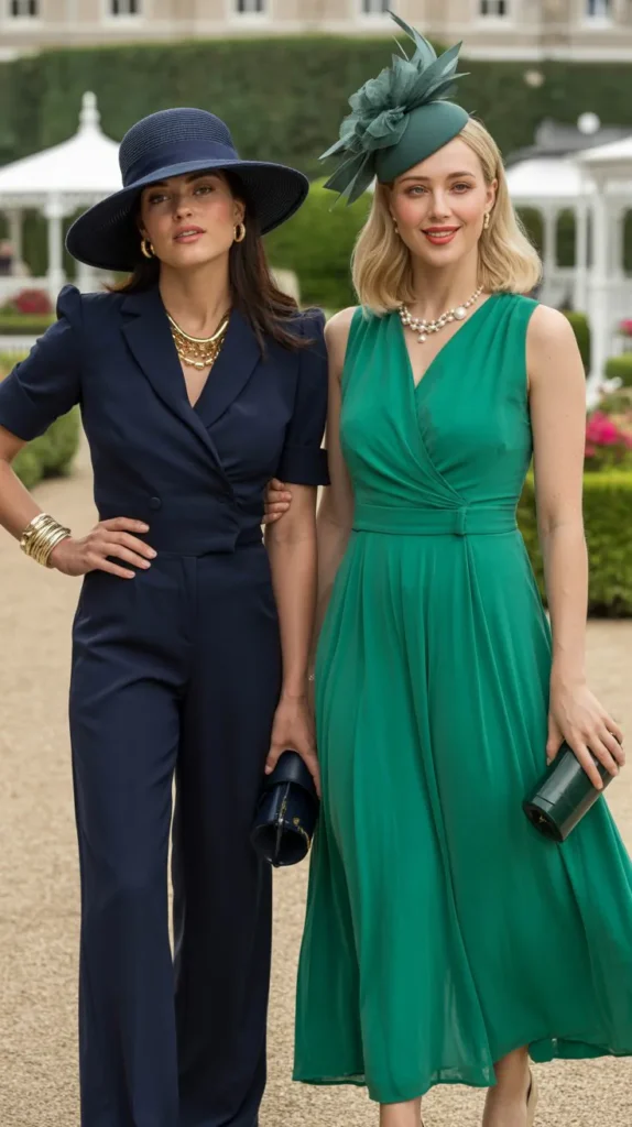 Chic Jumpsuit with Statement Accessories