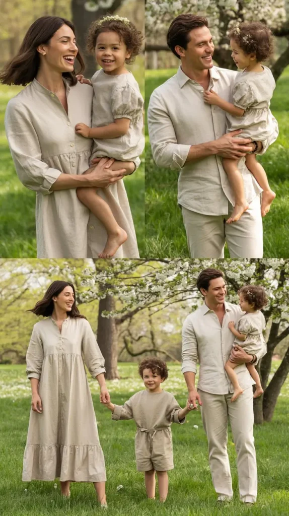 Neutral Linen Easter Looks