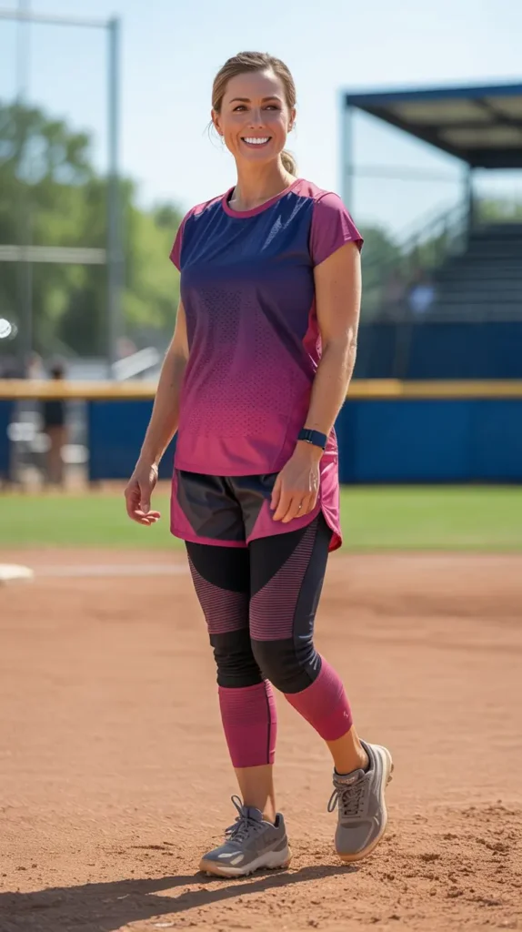 Mesh Detail Athletic Outfit