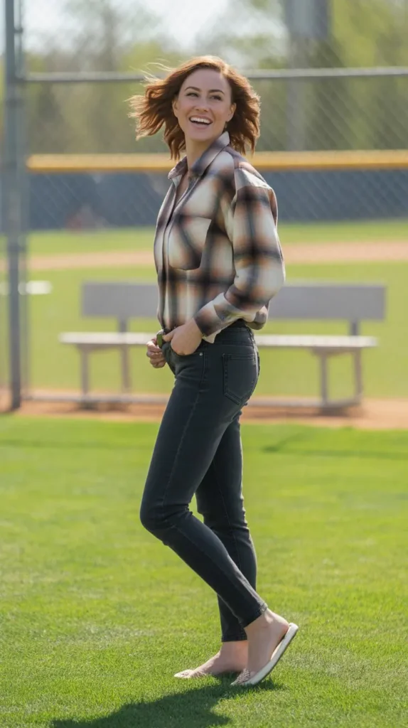 Flannel Shirt & Black Jeans