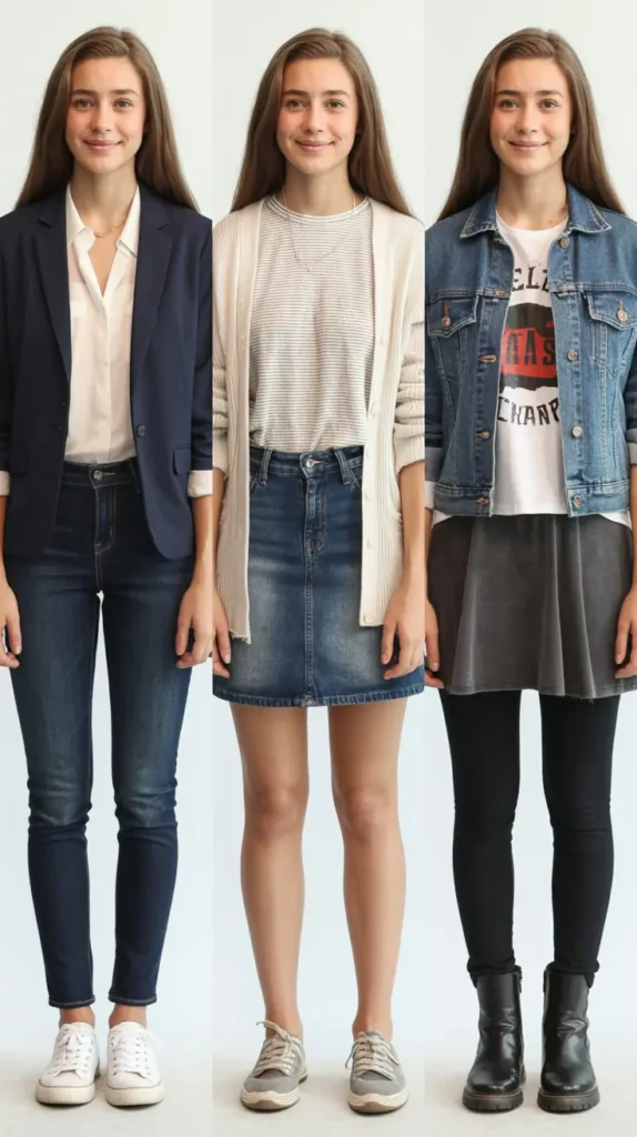 Blazer with Casual Basics