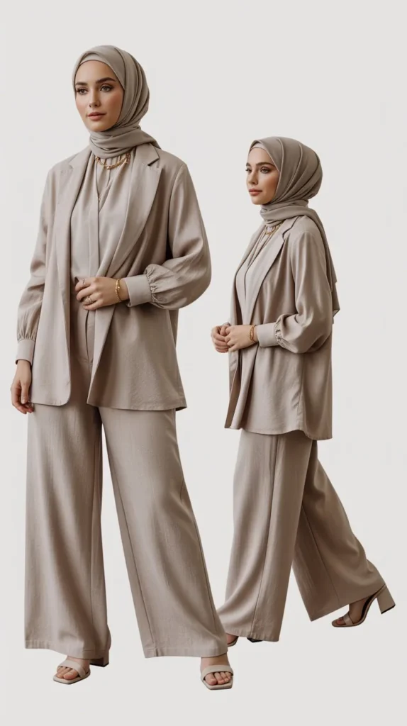 Minimalist Linen Conference Outfit