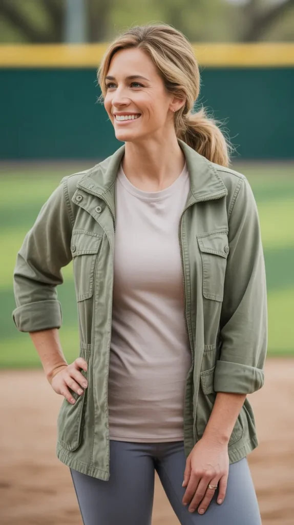 Classic Tee & Utility Jacket Outfit