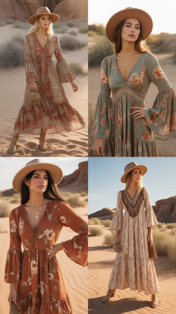 Floral Bell Sleeve Dress