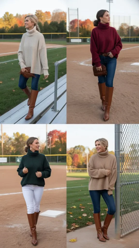 Turtleneck Sweater and Boots