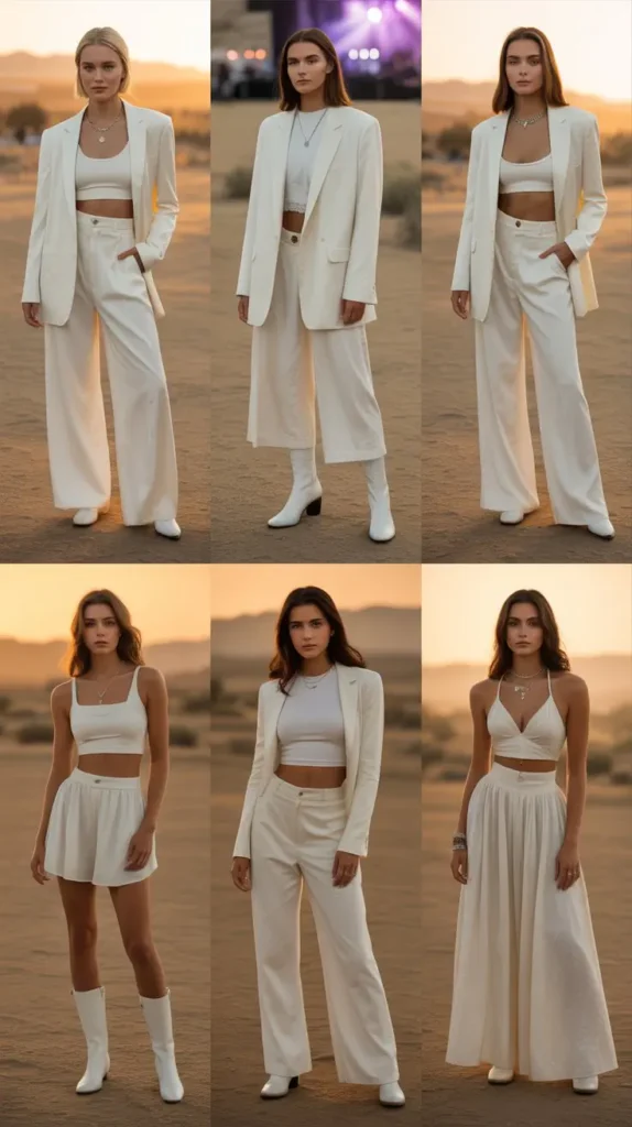Minimalist White Outfits