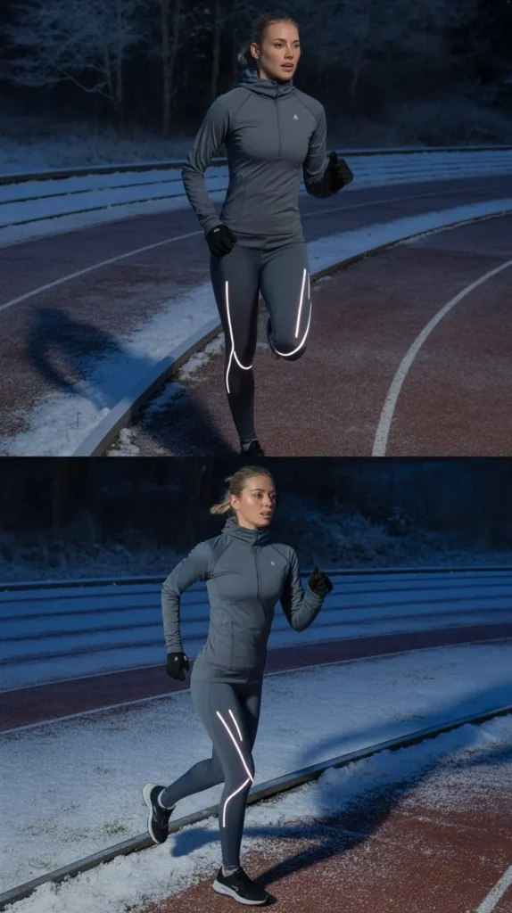 Thermal Hoodie With Reflective Leggings