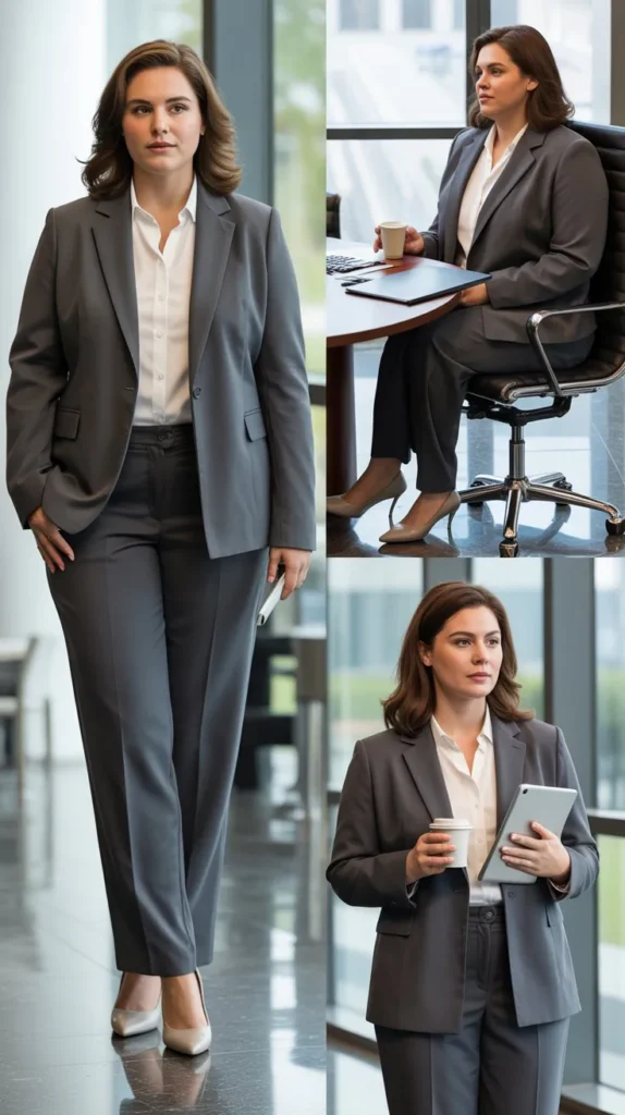 Classic Blazer with Tailored Trousers