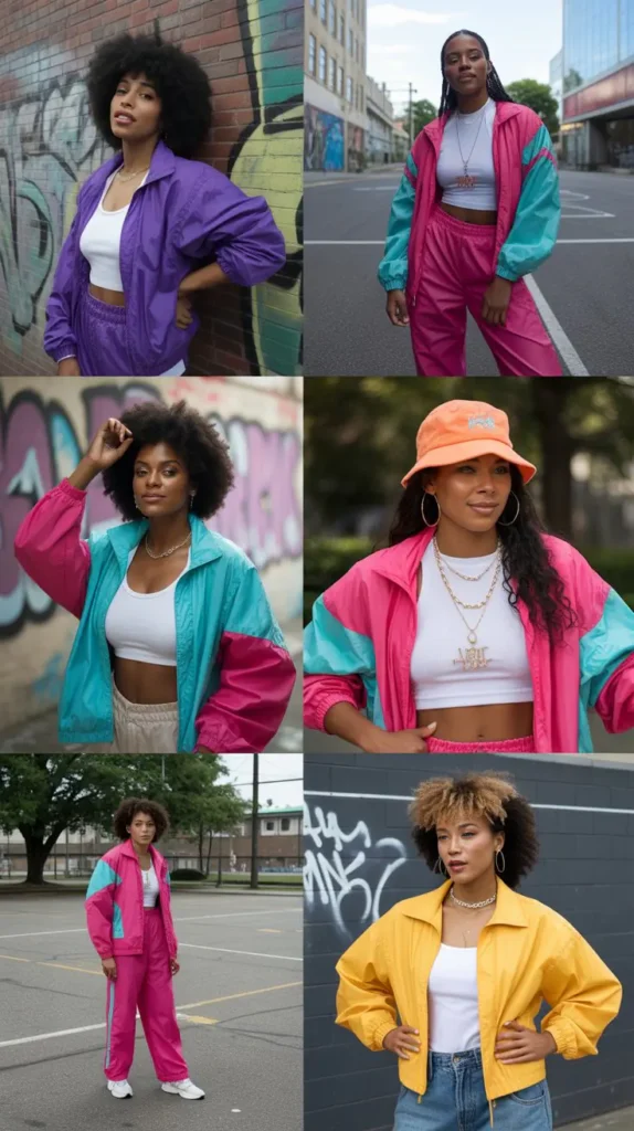 Retro Windbreaker Set