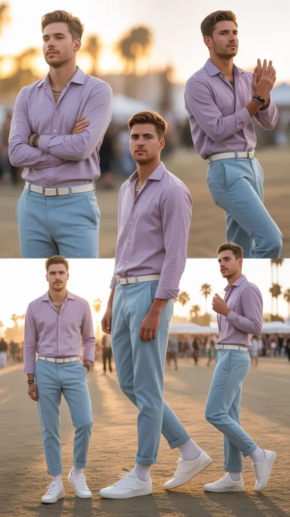  Pastel Perfection: Soft Colors for a Dreamy Festival Look