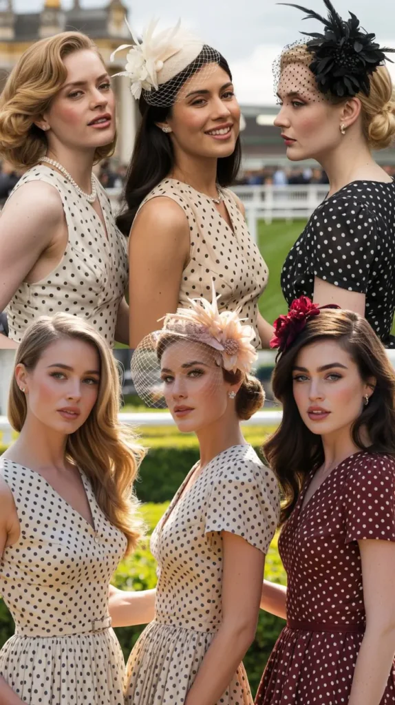 Polka Dot Vintage-Inspired Dress
