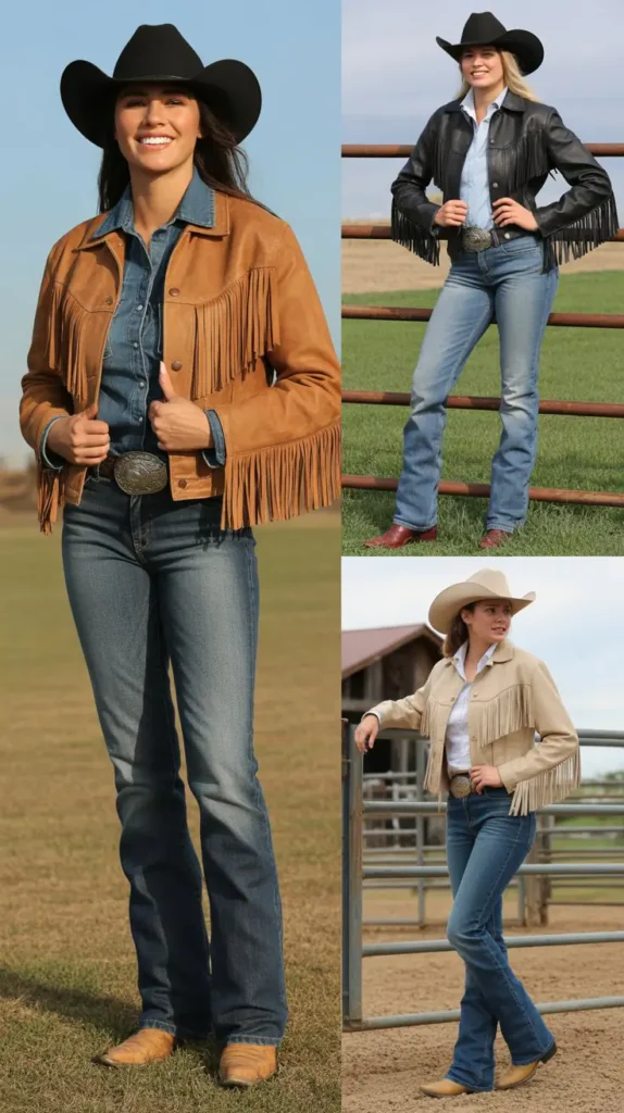 Classic Denim & Fringe Combo